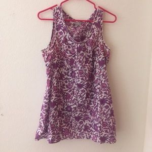 Purple floral tank